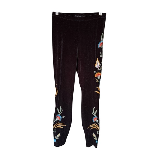 Johnny Was -  NWT Sidonia Velvet Stretch Leggings Sz XS - Picture 4 of 11